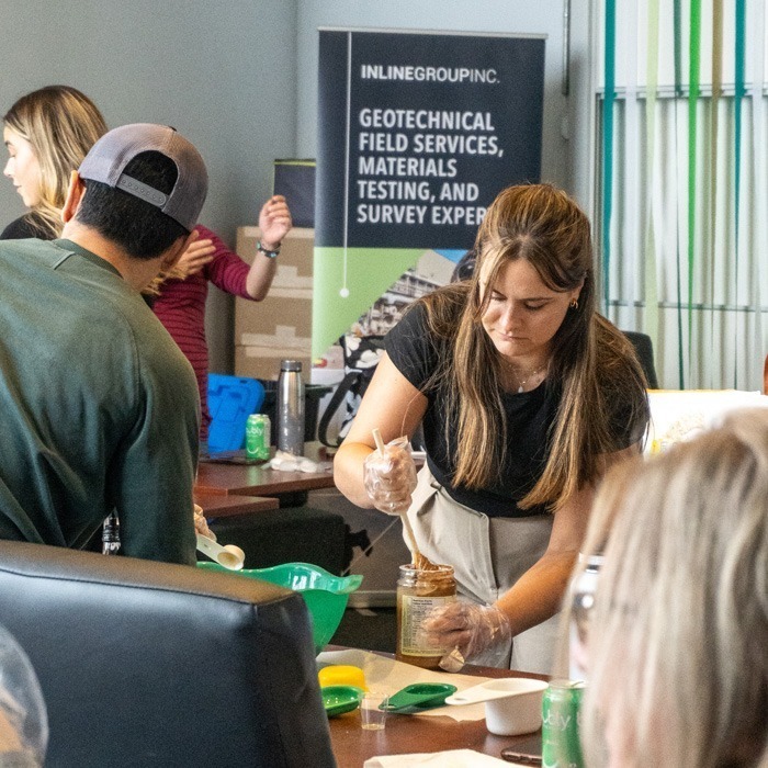 Staff celebration at Inline Group