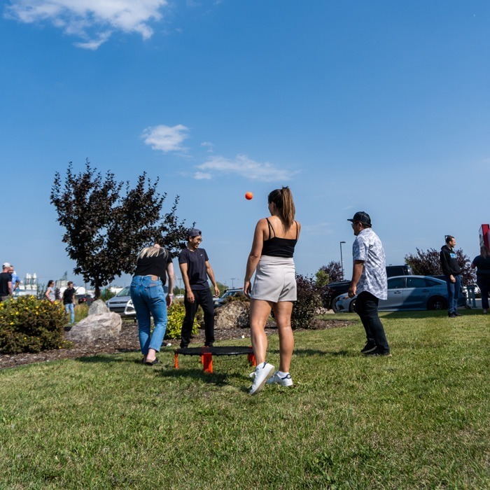 Inline Group staff members playing games together