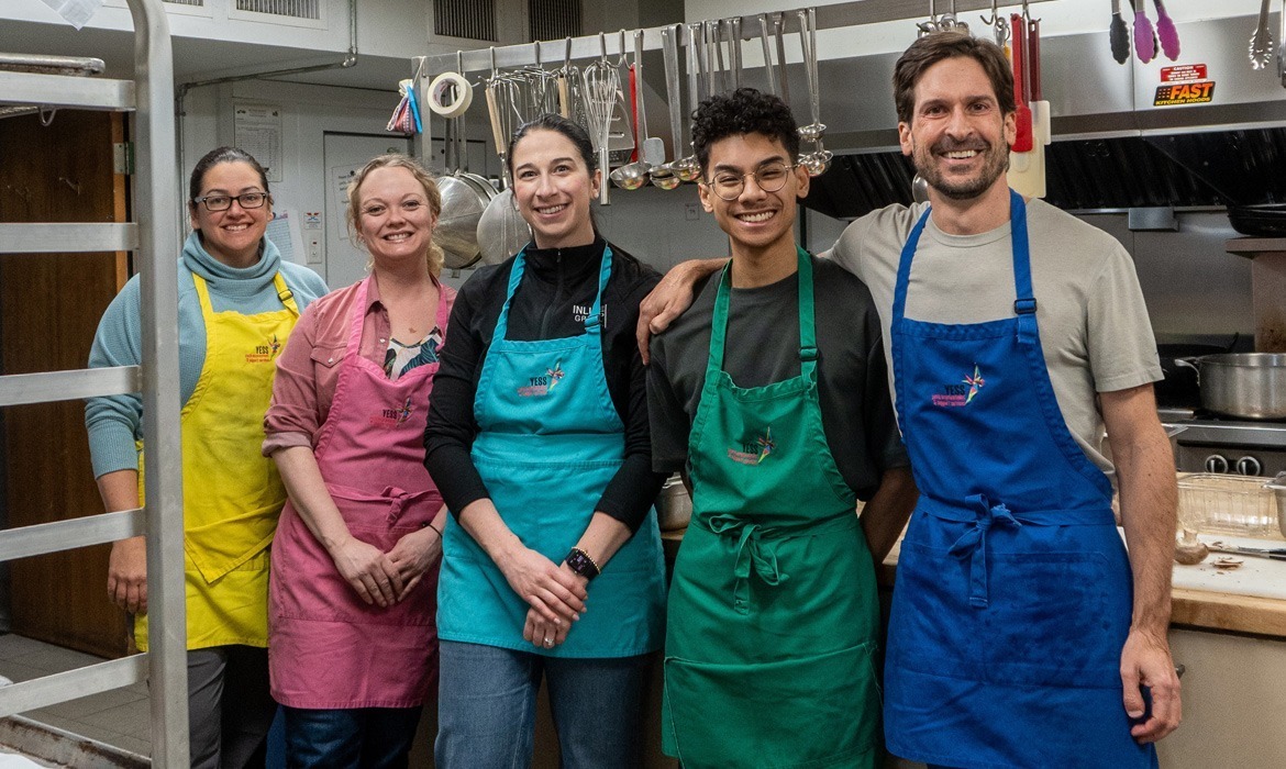 Inline Group staff members helping in the community